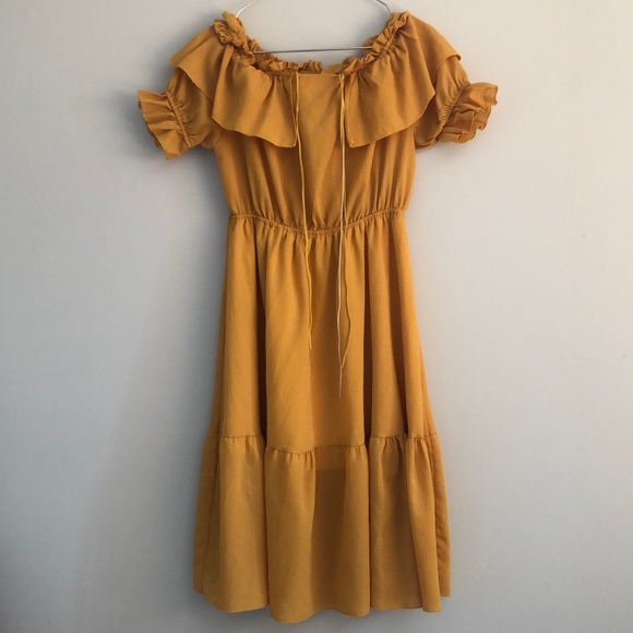 COPY - Yellow Flow Summer Dress - Picture 1 of 4